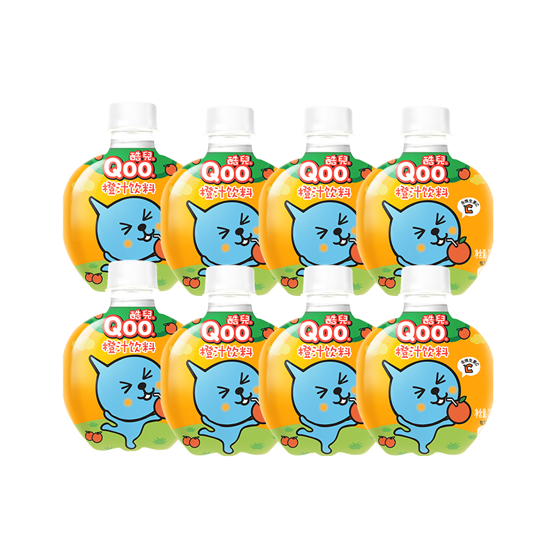 可口可乐 美汁源 酷儿 Qoo 橙味果汁饮料 260ml*8瓶 21.9元
