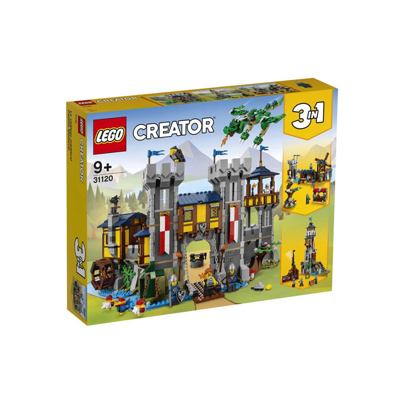 百亿补贴：LEGO 乐高 创意百变三合一31120中世纪城堡儿童拼装益智玩具积木 5