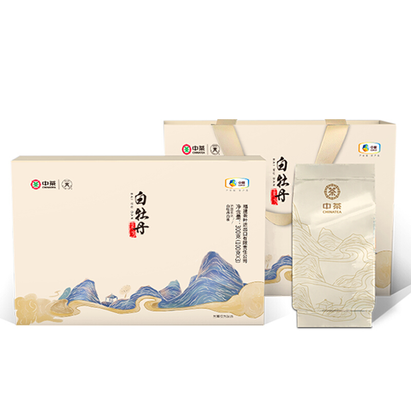 中茶 特级 白牡丹白茶 300g 礼盒装 26.44元