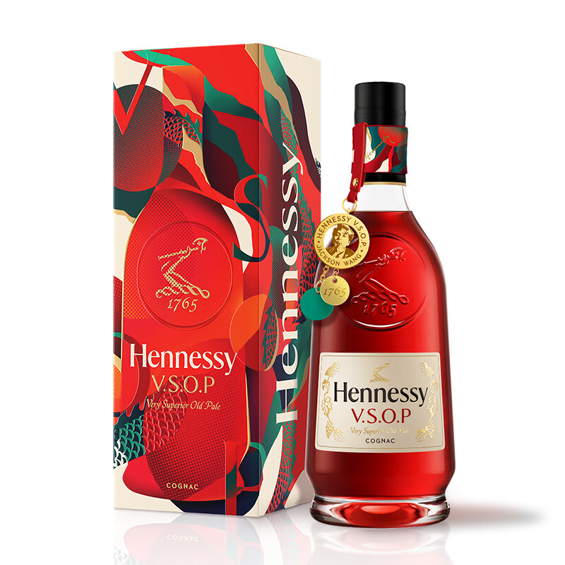 新品预售：Hennessy 轩尼诗 VSOP 王嘉尔吊坠 中秋纪念版 干邑 白兰地 700ml 礼盒