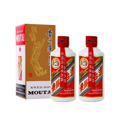 茅台 飞天 53度 酱香型白酒 200ml*2瓶 1229元+60元淘金币 包邮(多重优惠)