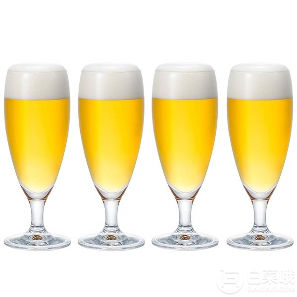 Aderia 津轻玻璃 S-5632 啤酒杯280ml*4只装65.86元
