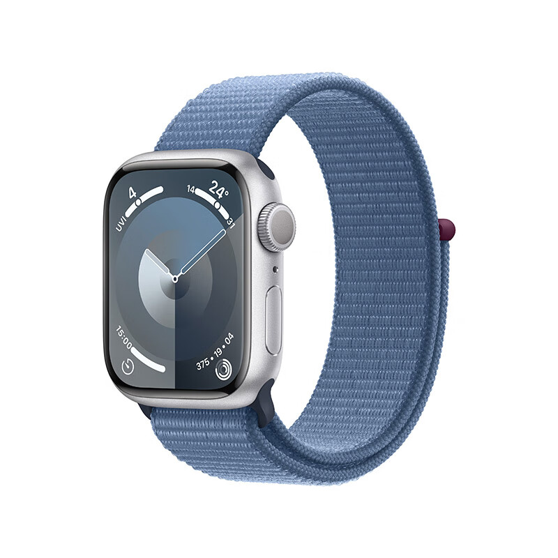 Apple 苹果 Watch Series 9 智能手表 GPS款 45mm 凛蓝色 回环式运动表带 MR9F3CH/A 3199