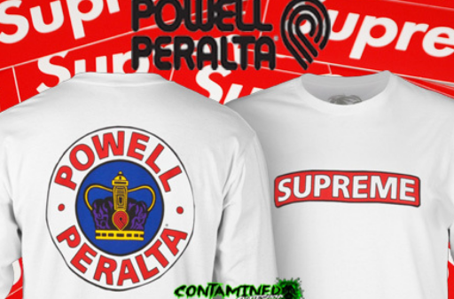 Powell-Peralta & Supreme合作款 T恤 23美元约￥147 买手党-买手聚集的地方