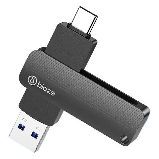 Biaze 毕亚兹 UP-05 Type-C USB3.2 OTG双接口U盘 128GB 54.9元