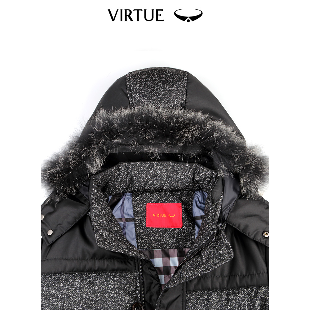 Virtue 富绅 男士中长款保暖棉服外套 四款可选 89元（需用券）