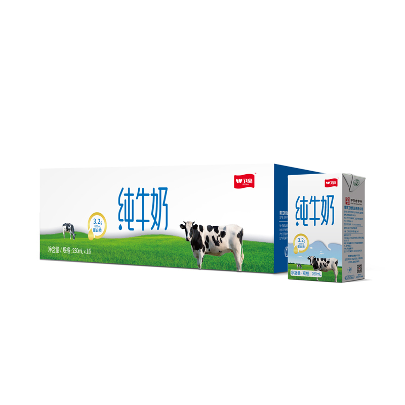 88VIP：卫岗 88vip：1.2一盒 卫岗 3.2g蛋白质x24盒 纯牛奶 29.8元（需用券）