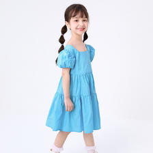 88VIP：巴拉巴拉 夏季童装女童裙子夏装儿童连衣裙中大童刺绣优雅薄款清爽 