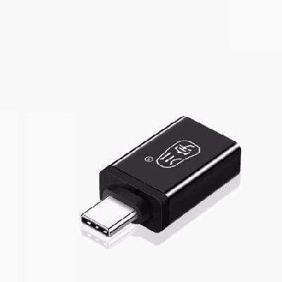 川宇 OTG转接头 黑色活动款 Type-c转USB USB3.2 2.9元包邮