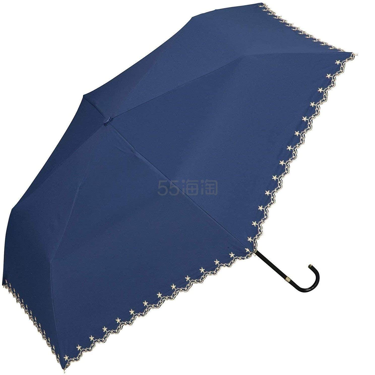 降价！【日亚自营】W.P.C 防晒防紫外线轻量折叠遮阳伞 蓝色