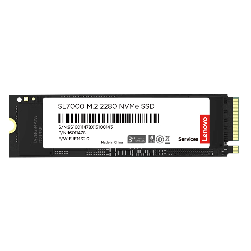 Lenovo 联想 SL7000 NVMe M.2 固态硬盘 2TB（PCI-E 4.0） 619.43元包邮（返后599.43元）