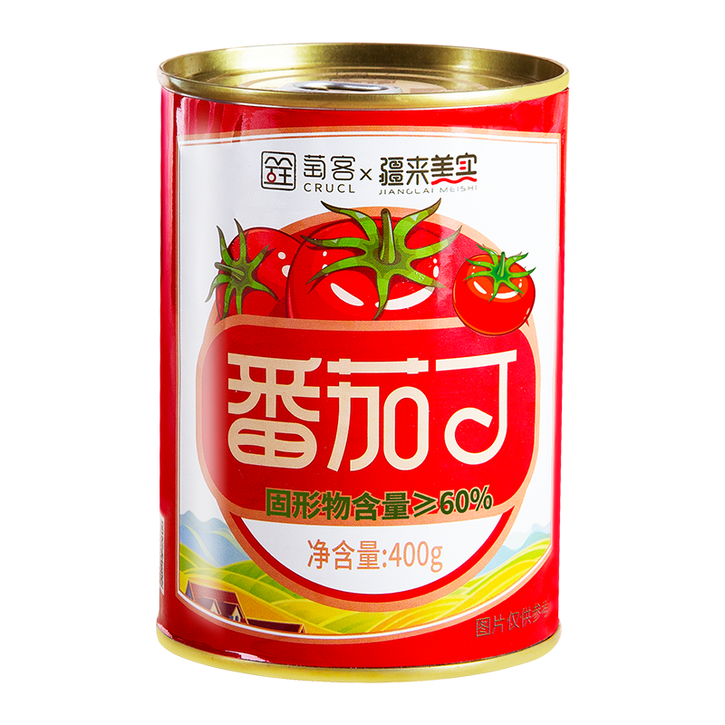 CRUCL 萄客 新疆番茄丁罐头 400g 6.9元（需用券）