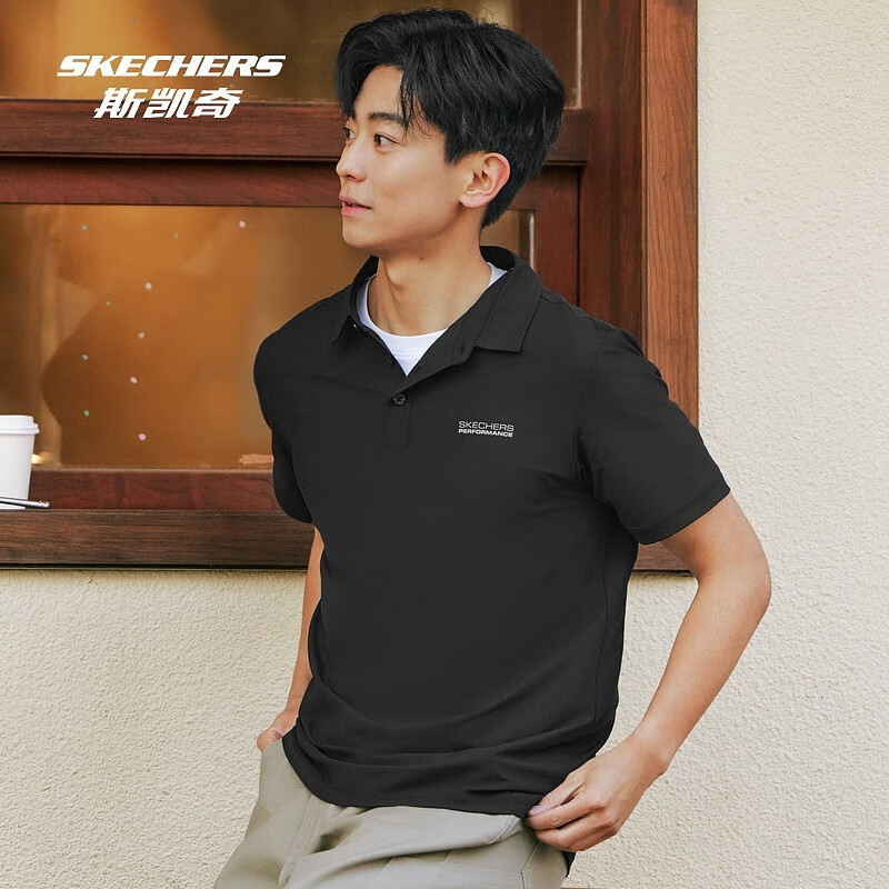 斯凯奇 夏季男款POLO领短袖衫 P225M187 79元(需领卷)