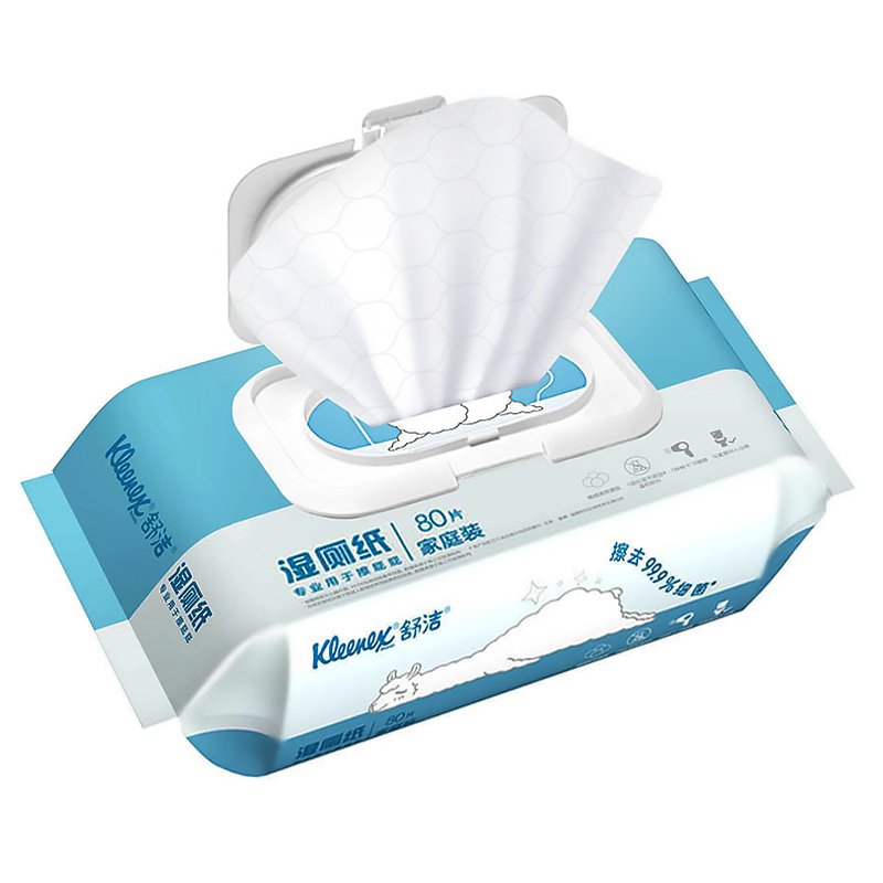 88VIP：Kleenex 舒洁 湿厕纸卫生湿纸巾80片 9.41元