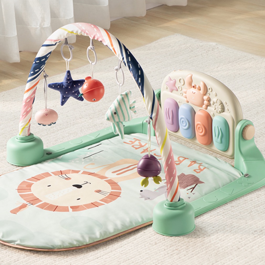 babycare 婴儿健身架器脚踏钢琴0-1岁新生儿满月礼物宝玩具奥尼克狮子 156.1元