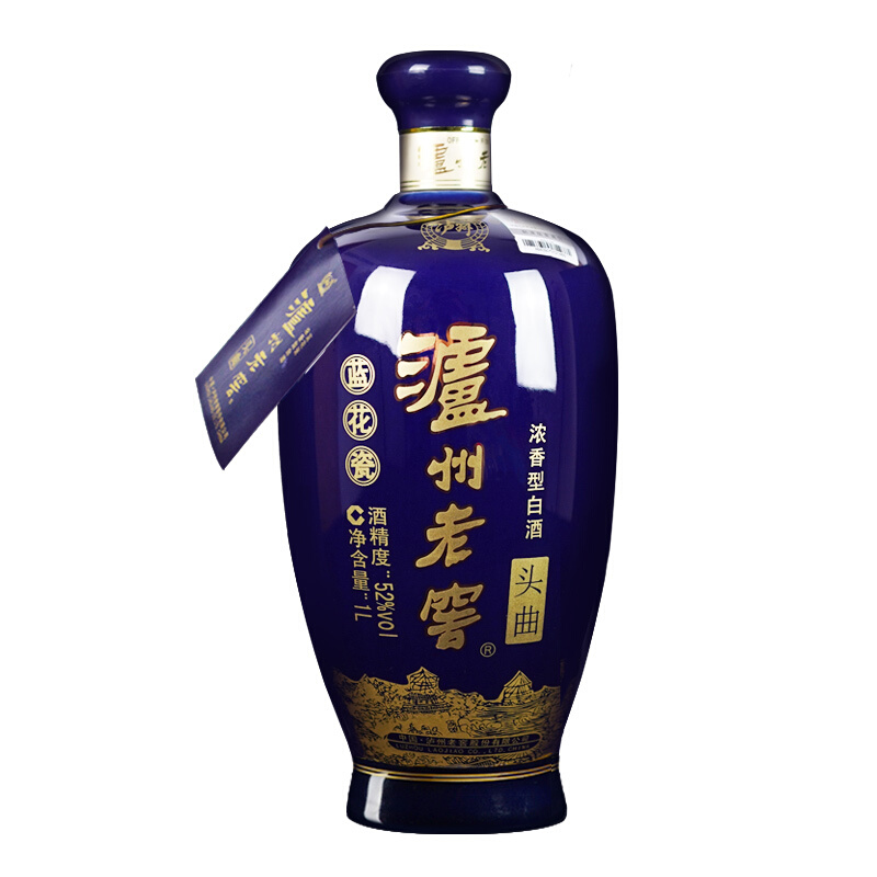 泸州老窖 头曲 蓝花瓷 52%vol 浓香型白酒 1000ml 单瓶装 123.18元（需买2件，需