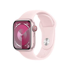 Apple 苹果 Watch Series 9 智能手表 GPS+蜂窝网络款 41mm 粉色铝金属表壳 粉色橡胶