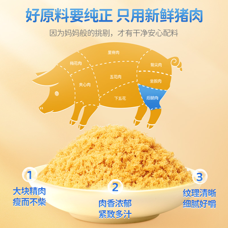 88VIP：小鹿蓝蓝 儿童品牌原味猪肉酥高铁高蛋白拌饭料100gX1罐 11.31元（需买2