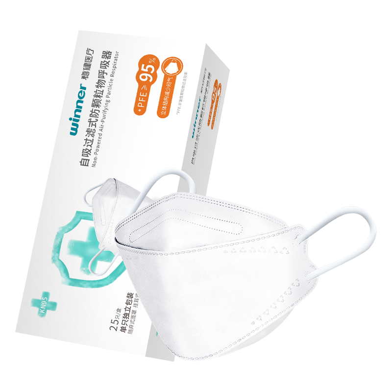 稳健医疗 稳健KN95口罩一次性过滤多重护防飞尘独立装防护口罩防细菌3D立体