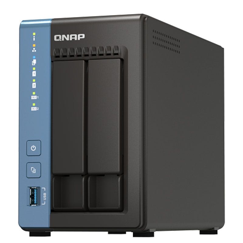 3.8焕新：QNAP 威联通 TS-216 双盘位NAS (ARM Cortex A55、2GB) 1199元包邮（需用券）