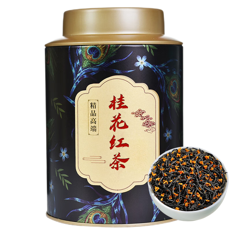 山间饮茗 浓香型桂花红茶 125g*1罐 18元（需买2件，需用券）