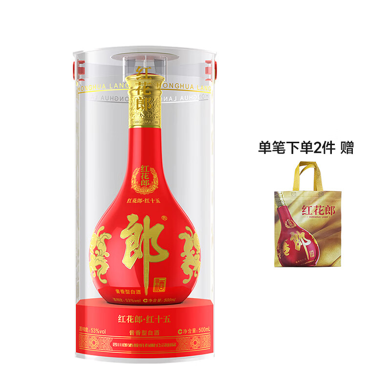 LANGJIU 郎酒 红花郎15 53%vol 酱香型白酒 500ml 单瓶装 ￥406.95