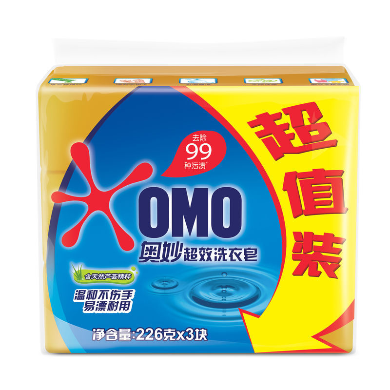 OMO 奥妙 99超效香皂 洗衣皂 226g*3 15.9元（需用券）