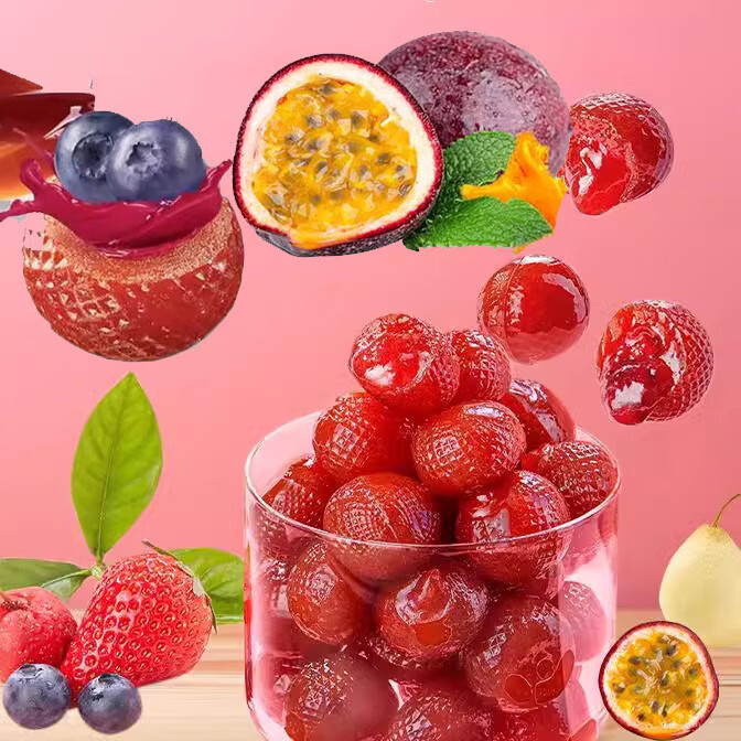 爆浆山楂草莓味100g*6袋（消食+开胃） ￥3.6