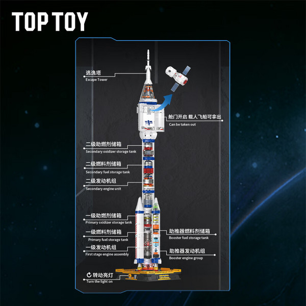 TOPTOY 长征二号运载火箭 CZ-2F