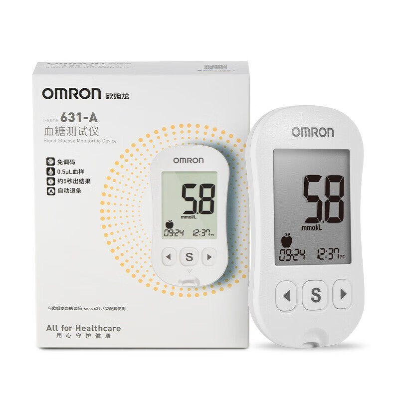 OMRON 欧姆龙 i-sens 631-A 血糖仪 100条试纸+100支针头 246元（需用券）