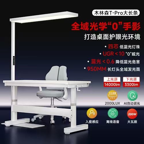 国家补贴：木林森 T-PRO 大路灯 1m超长灯头超广域光源 低蓝光全光谱 200W 1596.