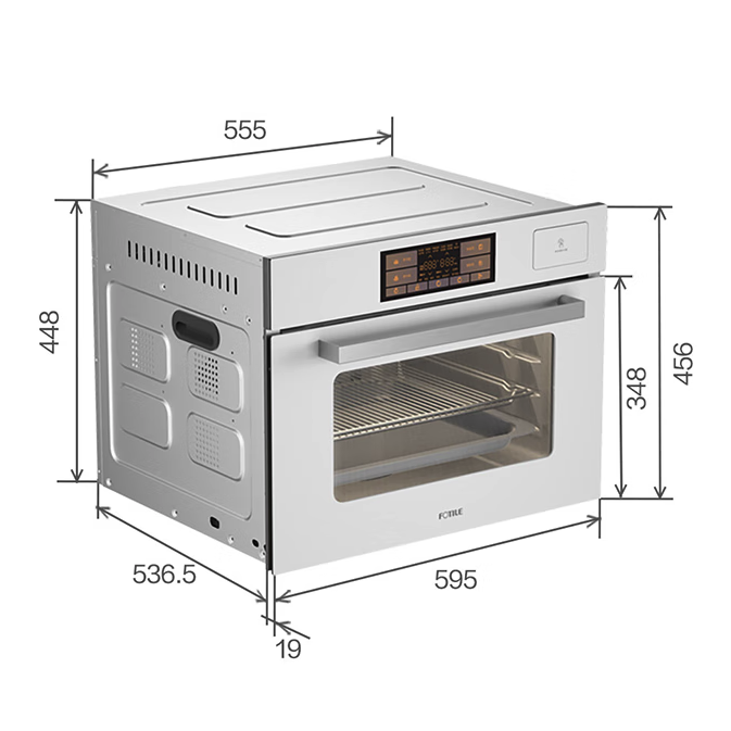 FOTILE 方太 ZK50-EF1.i-W 嵌入式蒸烤箱 55L 月光白 5699元（需用券）