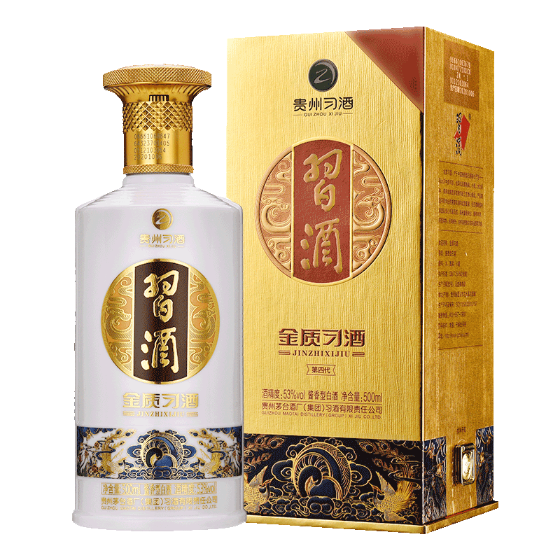 XIJIU 习酒 第四代 金质 53%vol 酱香型白酒 500ml 单瓶装 210元包邮