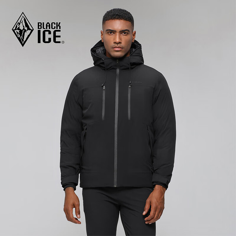 BLACKICE 黑冰 户外男款800+蓬鹅绒防风保暖羽绒服 黑色 L 979.14元（需用券）