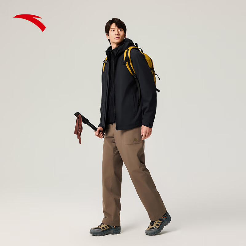 PLUS会员：安踏 大地之壳 水壳3.0 男款三合一冲锋衣 268.88元（需用券）