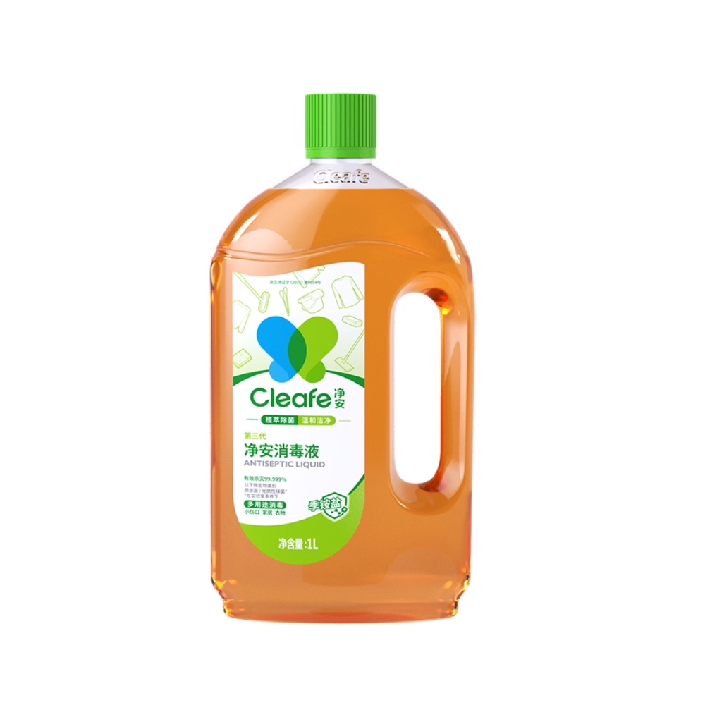 Cleafe 净安 消毒液 1L 20.82元（需用券）