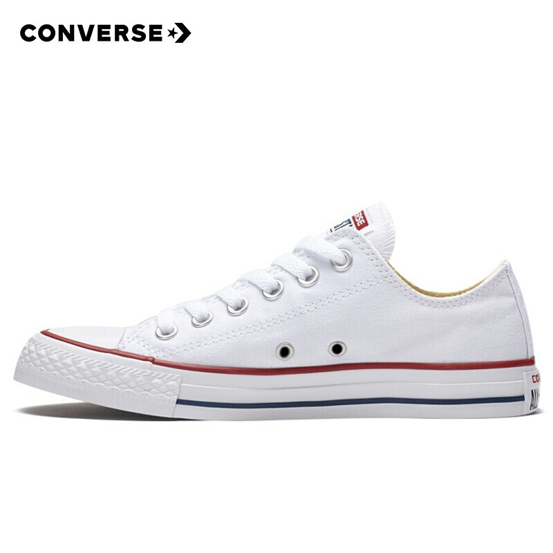 CONVERSE 匡威 板鞋男鞋女鞋百搭新款运动鞋低帮轻便休闲白色帆布鞋101000 289