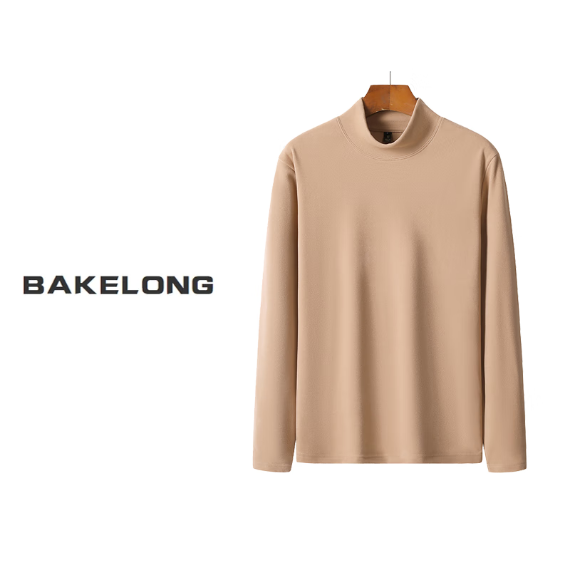 bakelong 巴克龙 加绒高领长袖T 24.95元（需买2件，需用券）