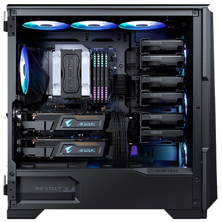 PHANTEKS 追风者 P500A E-ATX机箱 半侧透 曜石黑 396元