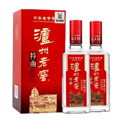 88VIP：LUZHOULAOJIAO 泸州老窖 特曲 浓香型白酒 52度 375ml*2瓶礼盒 319.05元包邮（