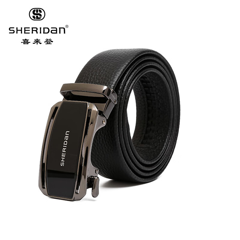 SHERIDAN 喜来登 头层牛皮 男士腰带 自动扣皮带 NL190352S 75.71元（需用券）