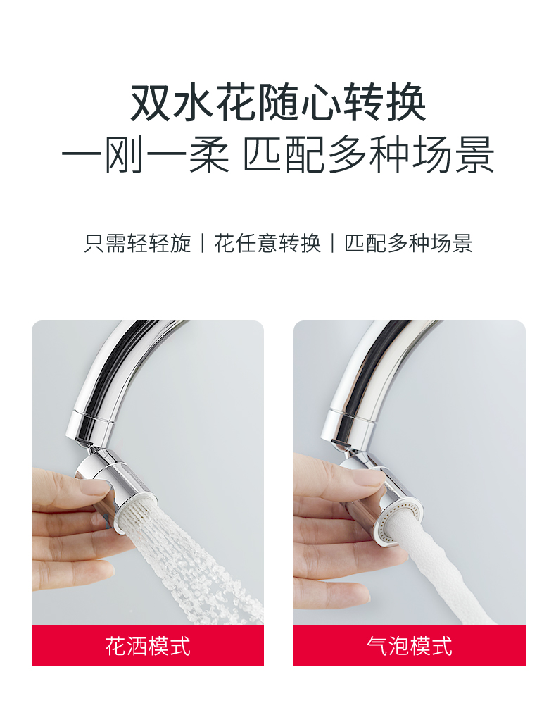 小米生态链、4.9高分：大白 厨房过滤防溅水龙头 全铜起泡器 29元包邮 买手党-买手聚集的地方