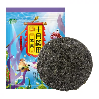 88VIP、需福袋：SHI YUE DAO TIAN 十月稻田 紫菜30g*1袋 6.35元（返天猫卡2元）