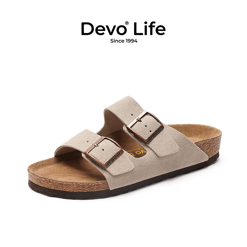 Devo 的沃 Life的沃软木拖鞋 2618 187.31元包邮（需用券）