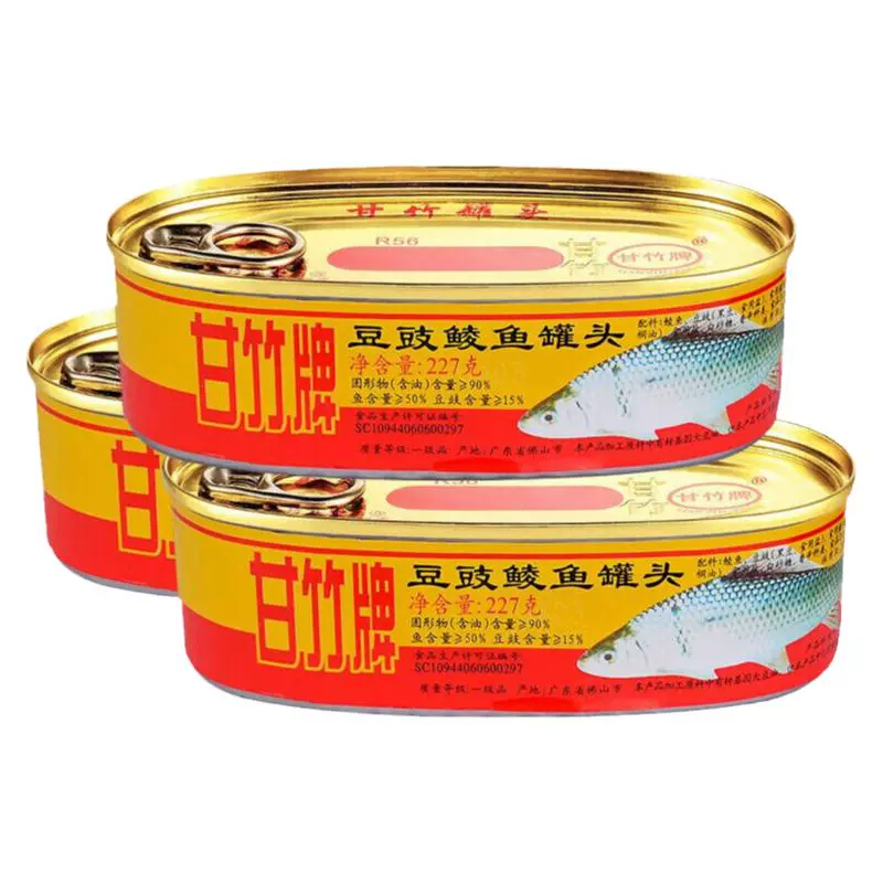 甘竹 牌 豆豉鱼罐头 227g ￥8