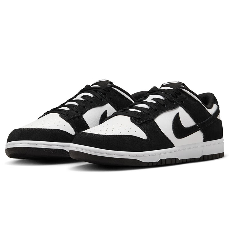 PLUS会员：NIKE 耐克 DUNK LOW 翻毛皮 休闲运动鞋 FQ8249-100 黑白 622.71元包邮