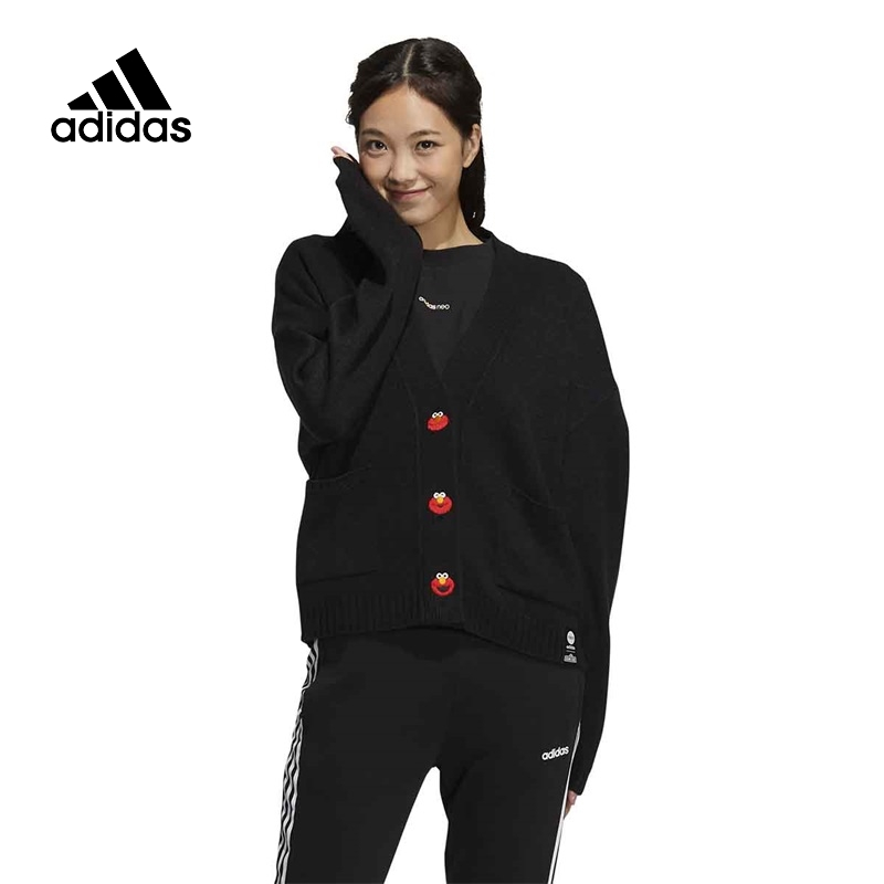 adidas 阿迪达斯 NEO女装2022年春季新款芝麻街联名休闲外套HD7282 173元（需用券