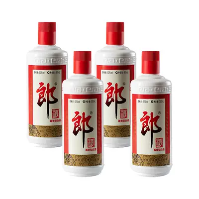 郎牌 郎酒 53度普郎酱香型白酒500ml*4瓶 490.91元（注意：需要百亿补贴-限时3