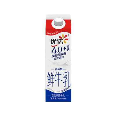 Yoplait 优诺 优质乳蛋白 鲜牛奶 950ml*3盒 59元 包邮（双重优惠）