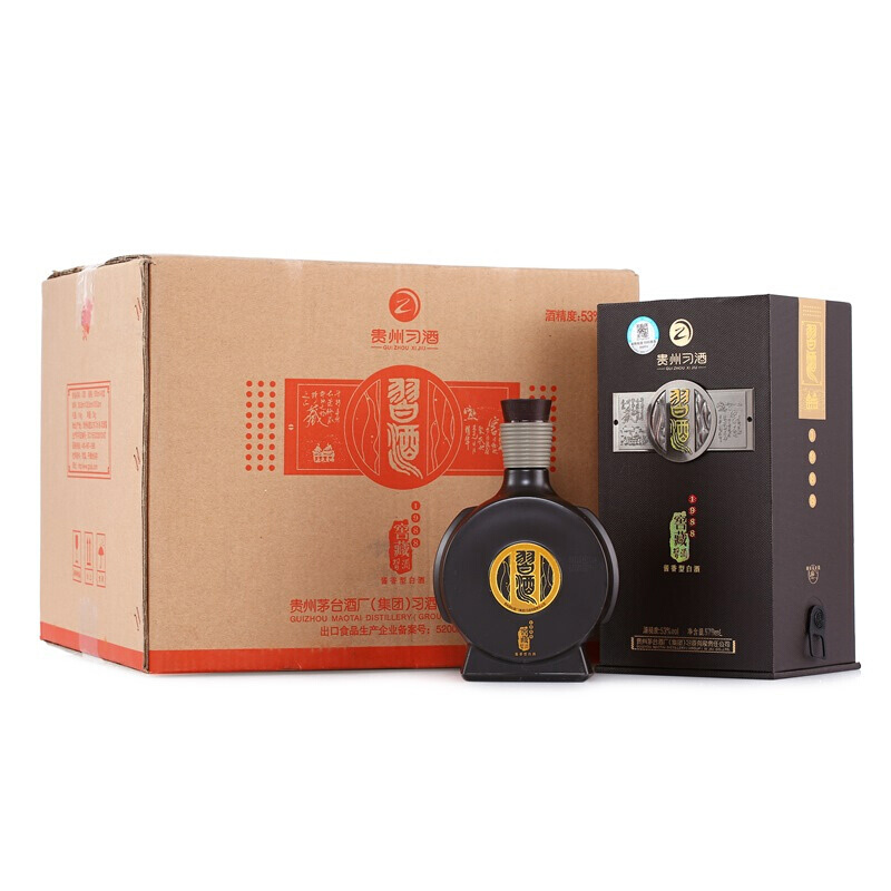 習酒 窖藏1988 53%vol 白酒 500ml*6瓶 2940元